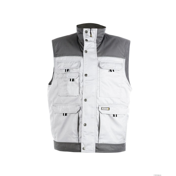 Gilet sans manche doublure polaire HULST DASSY blanc gris