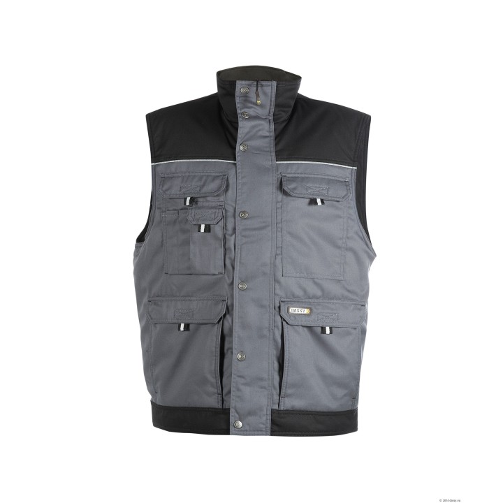 Gilet sans manche doublure polaire HULST DASSY gris noir