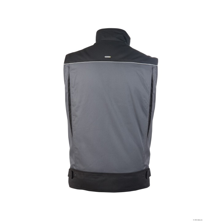 Gilet sans manche doublure polaire HULST DASSY gris noir