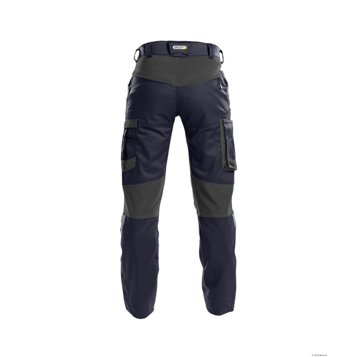 Pantalon HELIX lycra stretch DASSY bleu nuit gris anthracite
