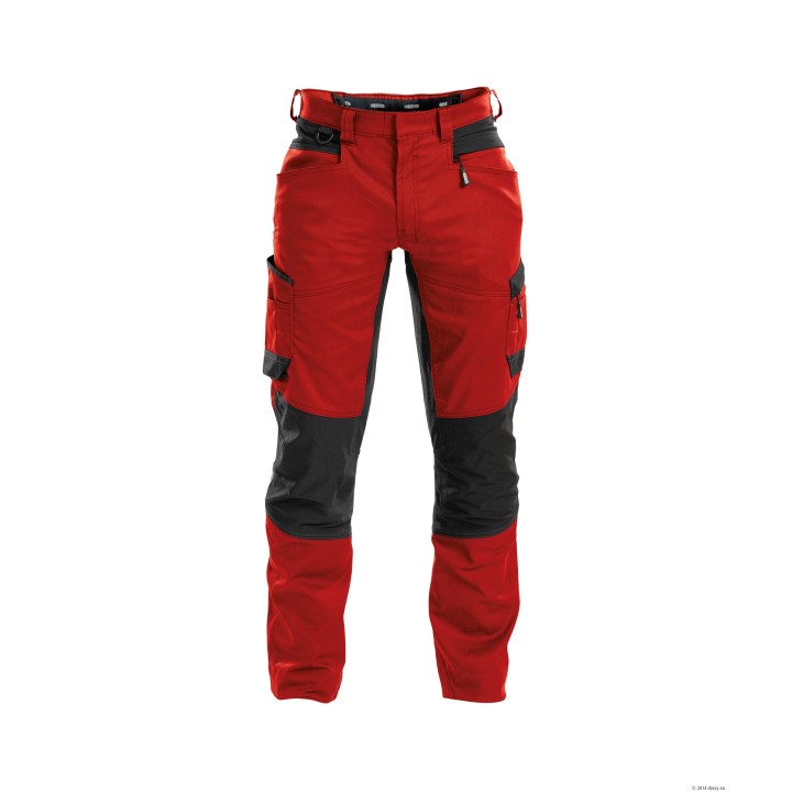 Pantalon HELIX lycra stretch DASSY rouge noir