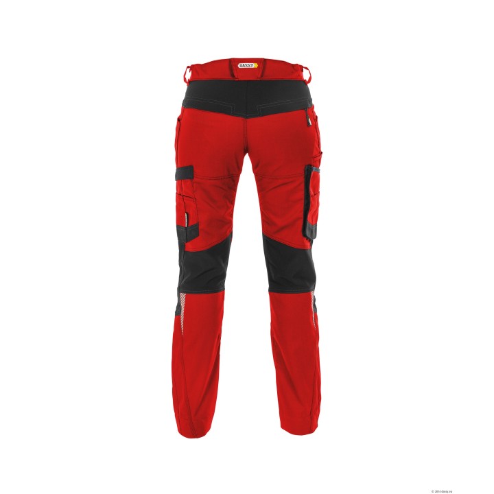 Pantalon femme stretch HELIX Dassy rouge noir 34 au 52