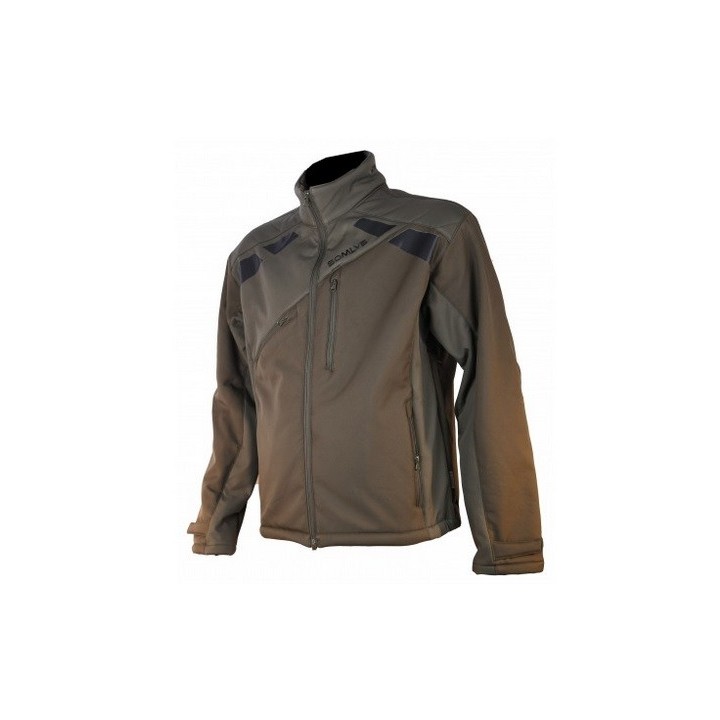 Veste newtek softshell verte 420 sherpa Somlys
