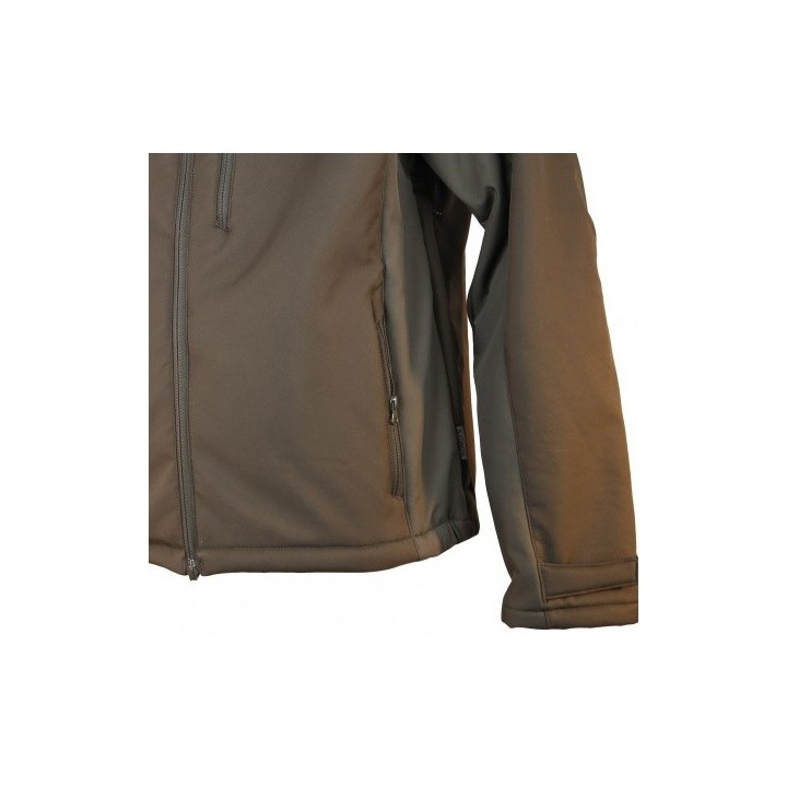 Veste newtek softshell verte 420 sherpa Somlys