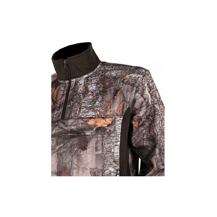 Sweat chasse T290 TREELAND polarsan camo Forest souple et léger