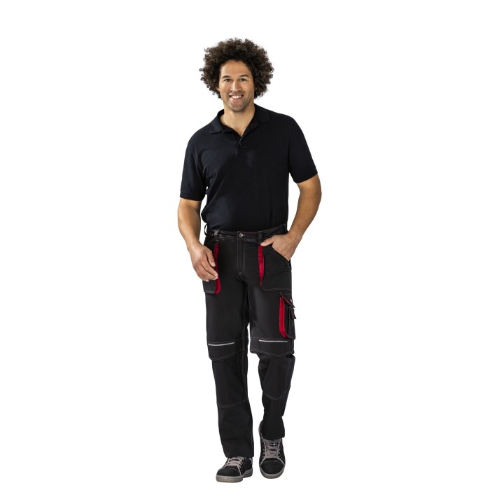 PLANAM pantalon confortable BASALT I securama anthracite rouge