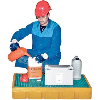 Bac paillasse avec caillebotis amovible capacité 100 l