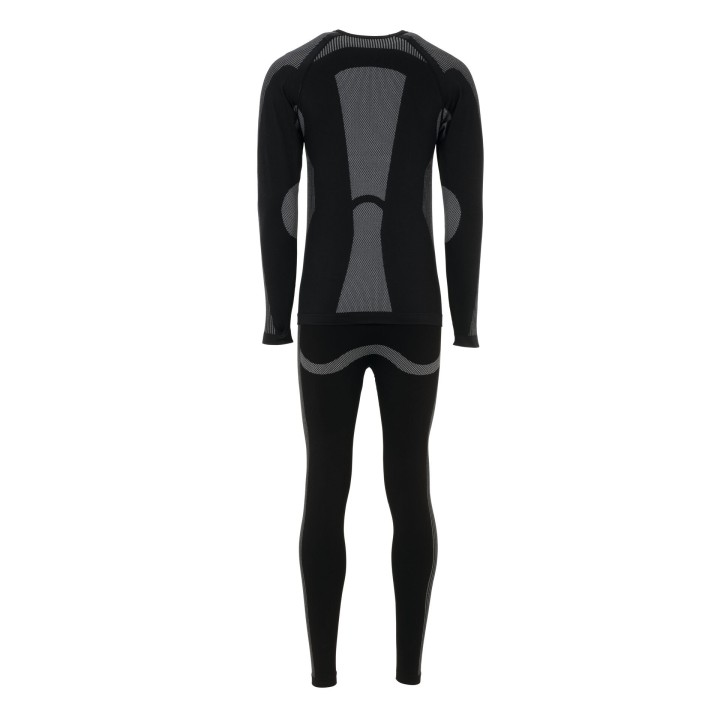 Ensemble sous vêtement thermique élasthanne PLANAM noir
