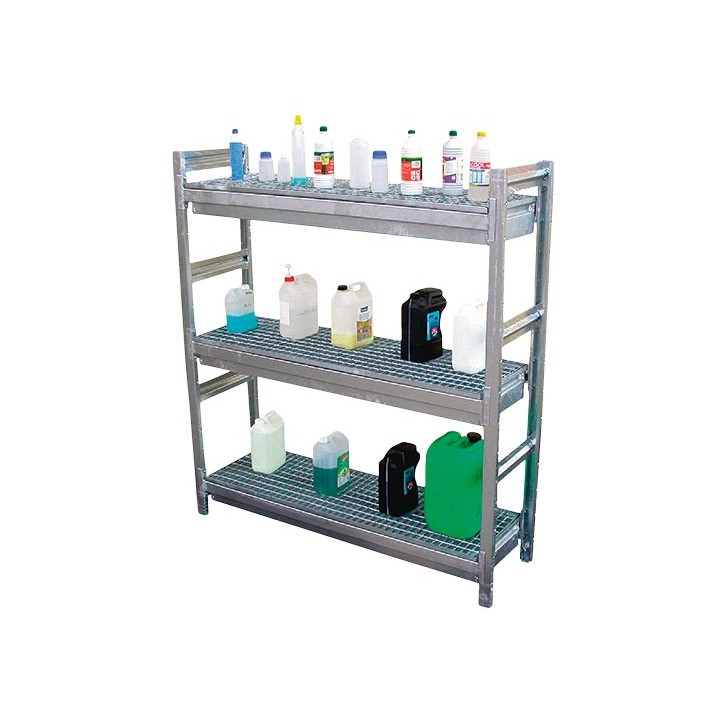 Rayonnage de rétention, acier galvanisé, 51 x 152 x 180 cm, 960 kg