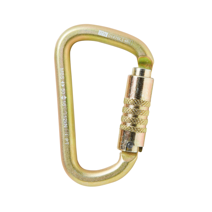 Mousqueton acier VICTO TL HMS triple sécurité 50kN COURANT