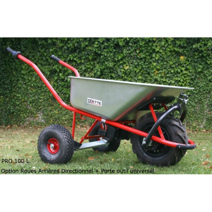 Brouette électrique ZOETTE 100 litres renforcée PRO-100-10