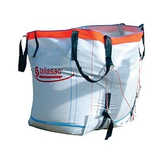 Conteneur big bag Taliabag, fond plat, 1500 kg (usage unique)