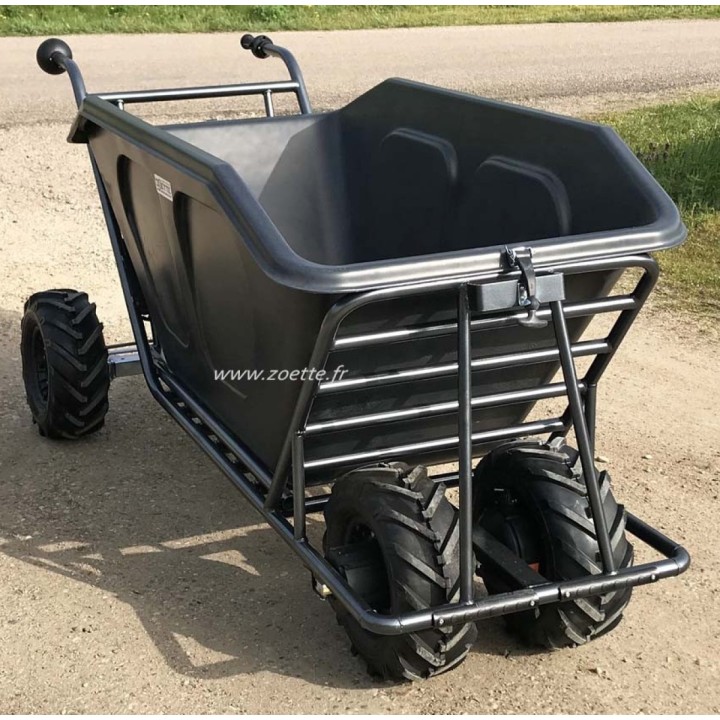 Les deux moteurs de la brouette électrique 500 litres