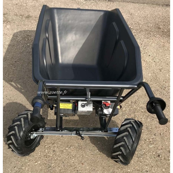 Les roues arrière de la brouette électrique 380 kg