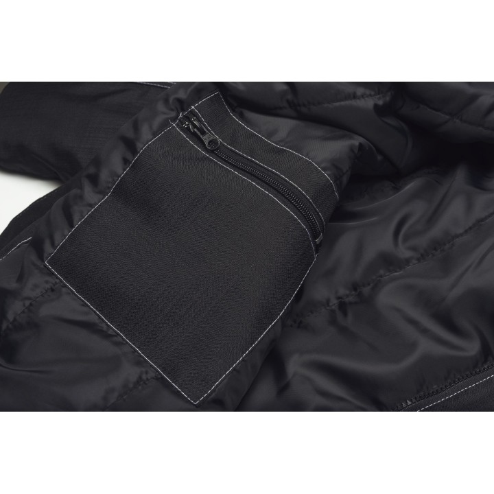 Poche intérieur de la  veste BASALT noire hiver
