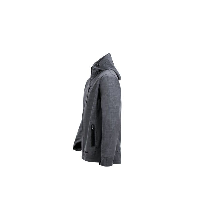 Veste softshell grise CUBE côté gauche