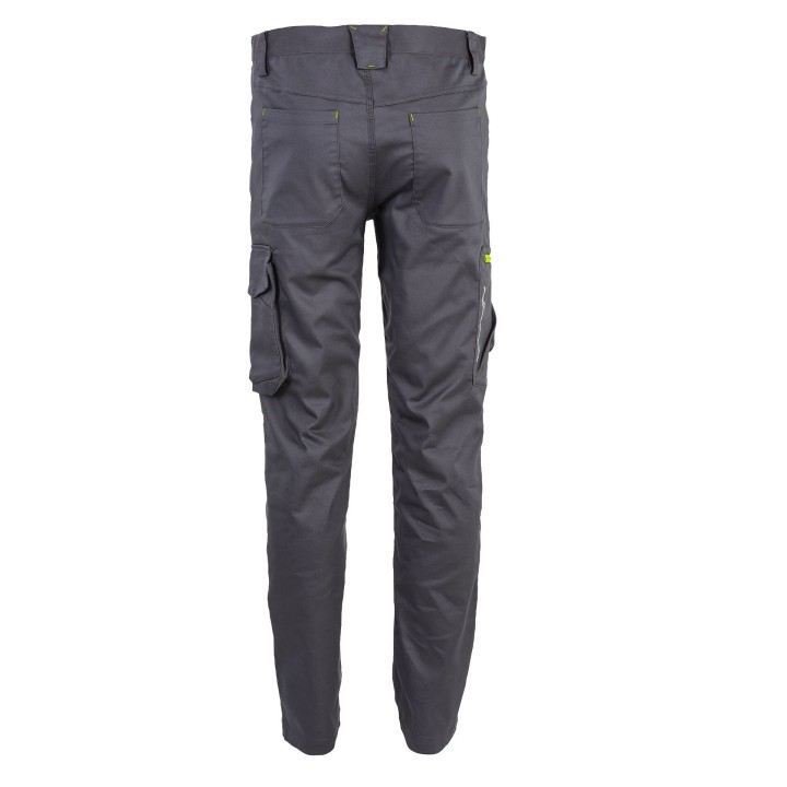 pantalon de travail stretch anthracite dos