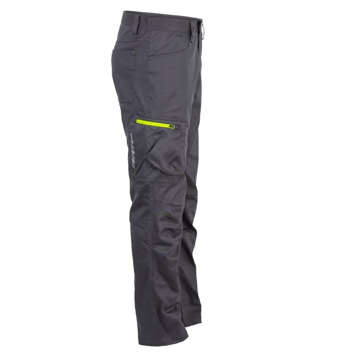 pantalon de travail stretch anthracite profil