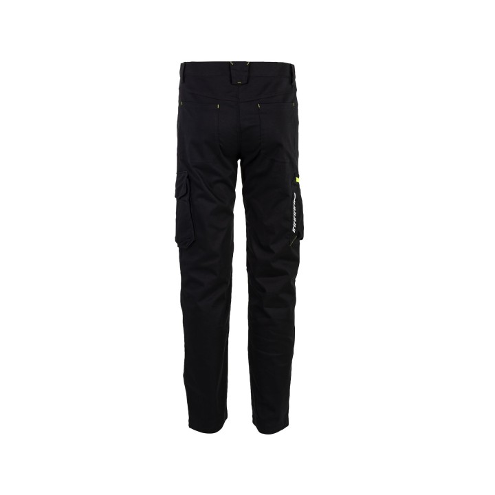 Pantalon de travail stretch noir dos