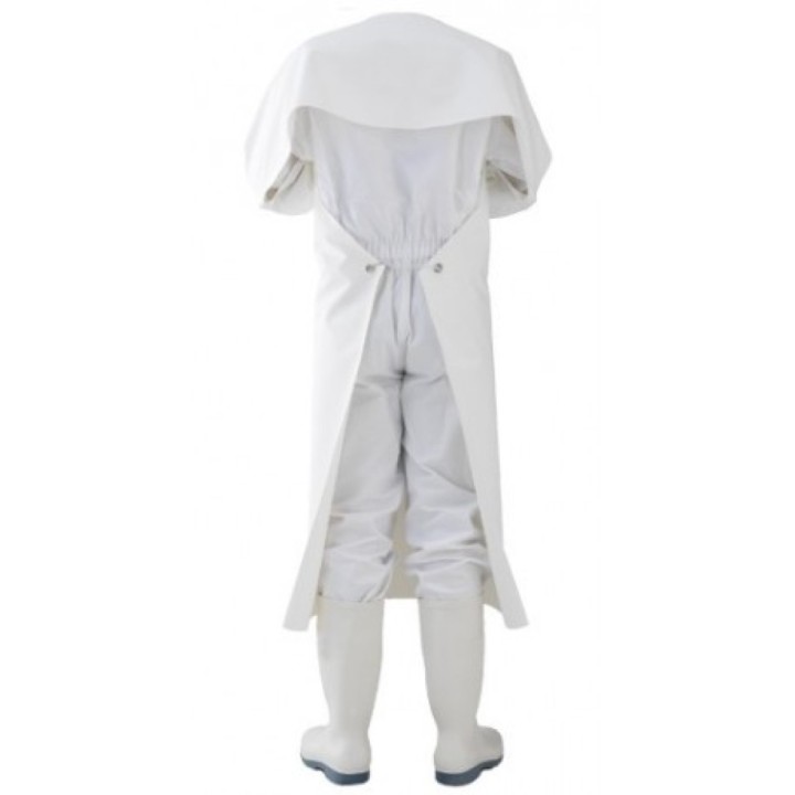 dos du Tablier de traite à manche bleu dos ROMEO