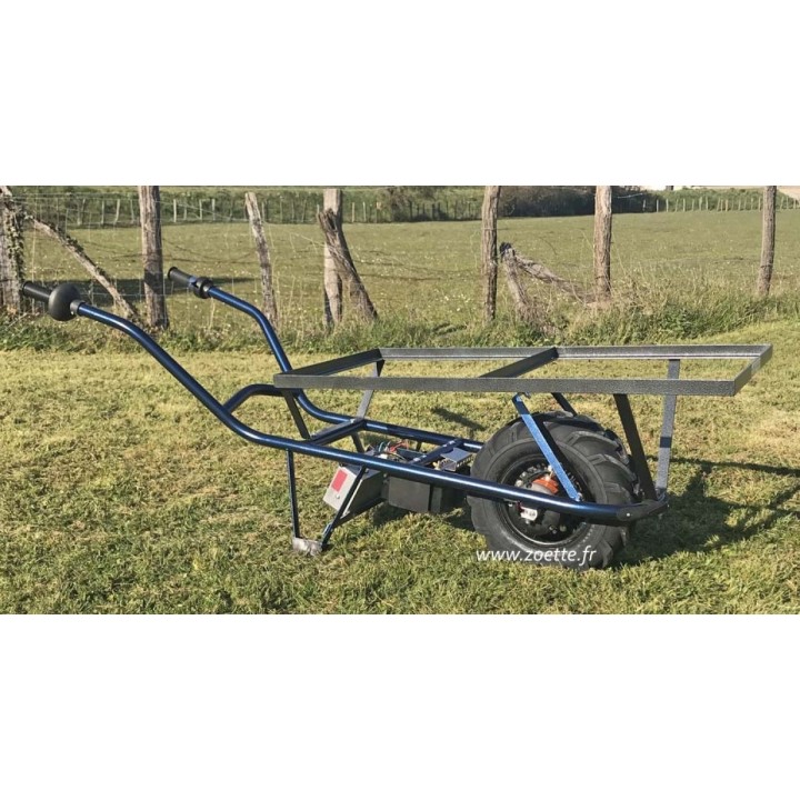 Brouette électrique ZOETTE EXTRA PRO PLATEAU de profil