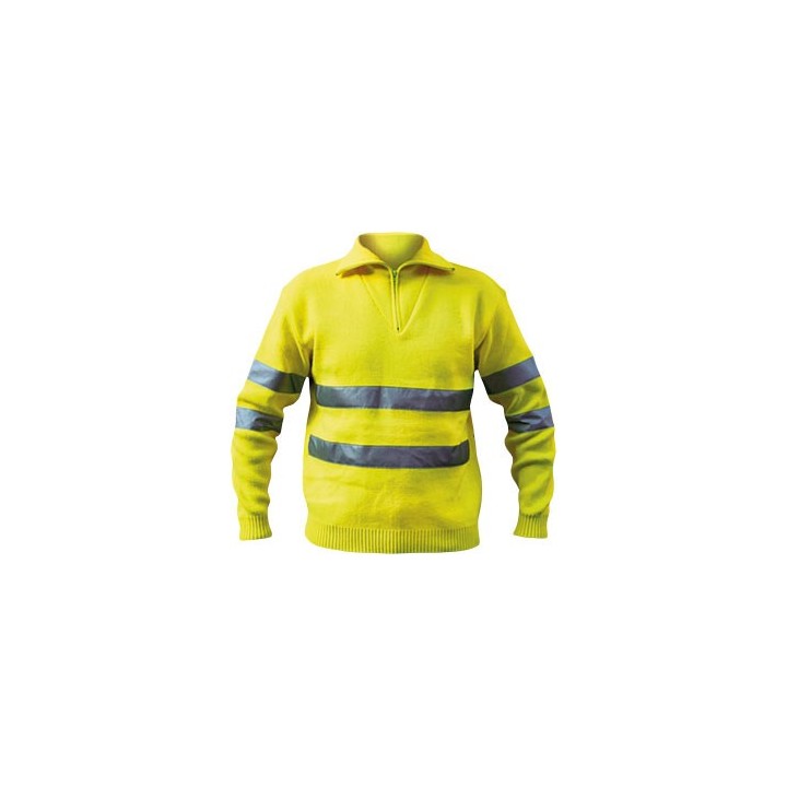 Pull haute visibilité col camionneur