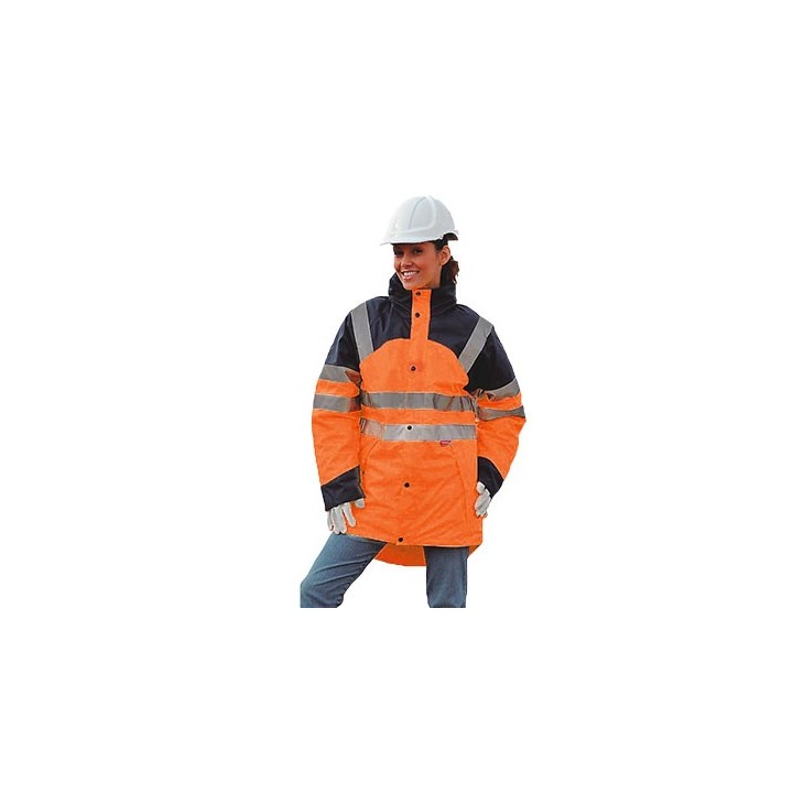 Parka haute visibilité imper respirante EIGHER T2S orange marine chantier