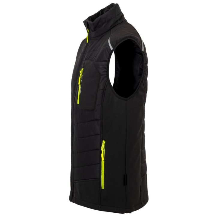 Doudoune matelassée Stretchline PLANAM noir profil