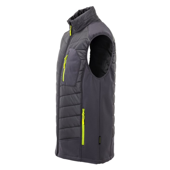 Doudoune matelassée Stretchline PLANAM gris profil