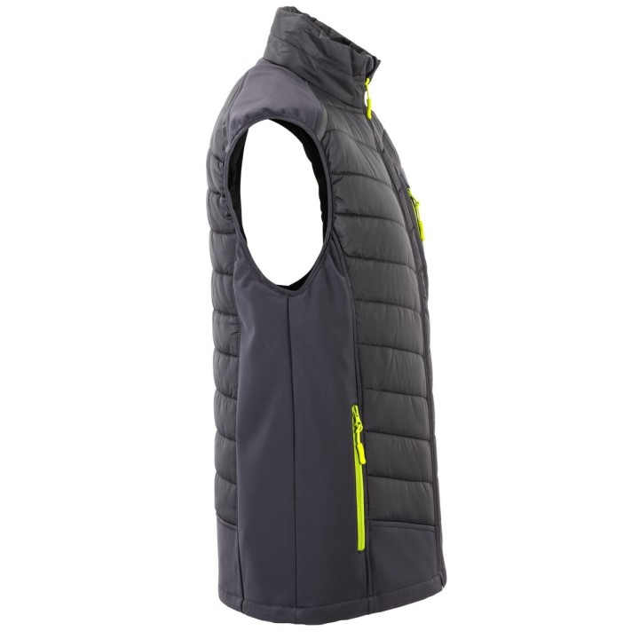 Doudoune matelassée Stretchline PLANAM gris profil