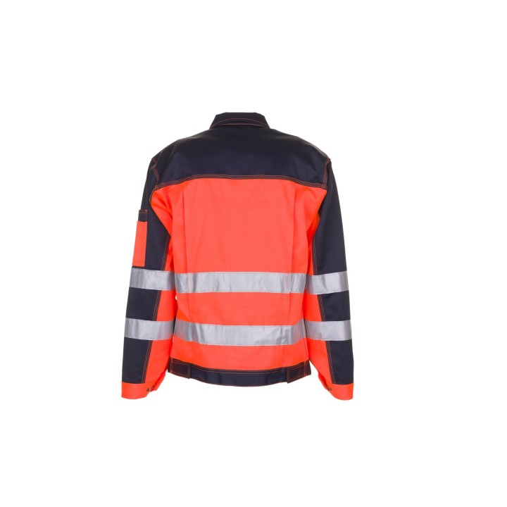 Veste haute visibilité multirisque PLANAM orange marine dos