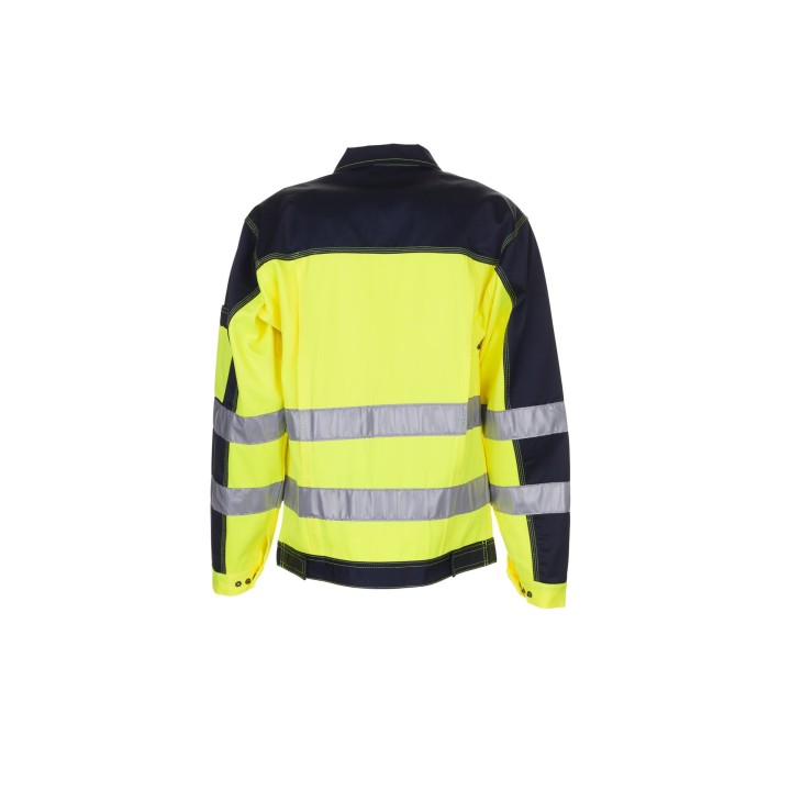 Veste haute visibilité multirisque PLANAM jaune marine dos