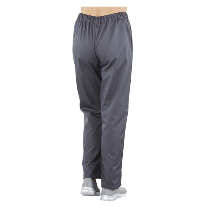Pantalon mixte polyester coton élastiqué PACO gris  PBV