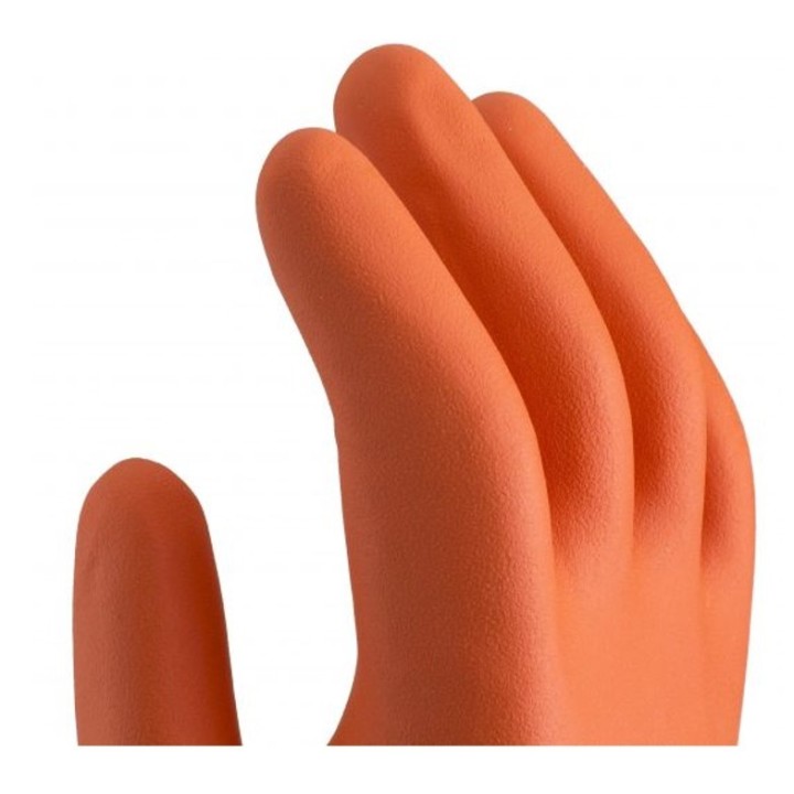 Gant protection chimique polyvalente UCHEM 3500 3121X ACJKLMNOPST UVEX doigt