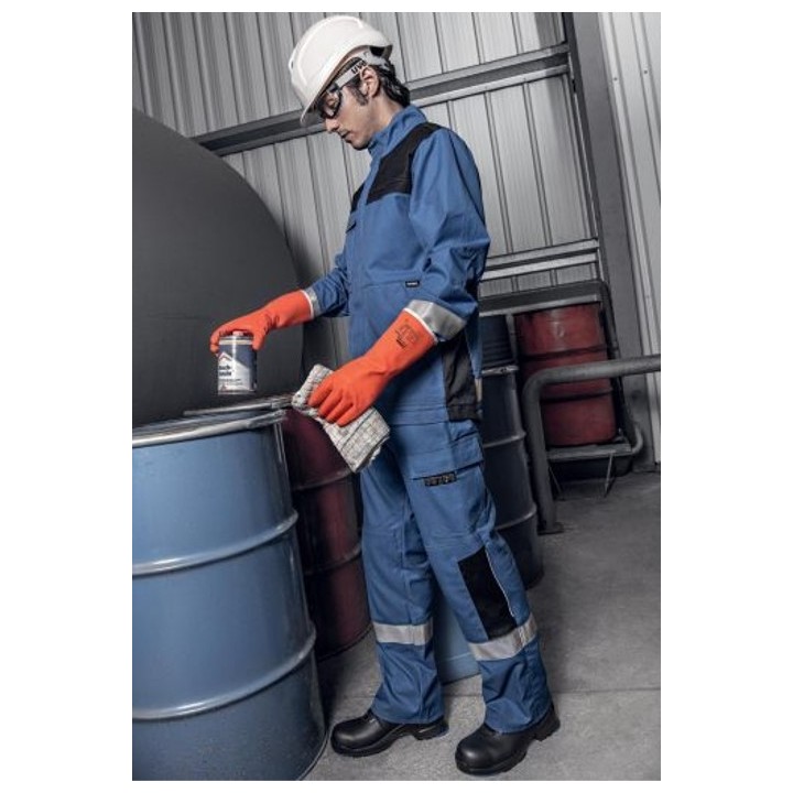 Gant protection chimique polyvalente UCHEM 3500 3121X ACJKLMNOPST UVEX peinture