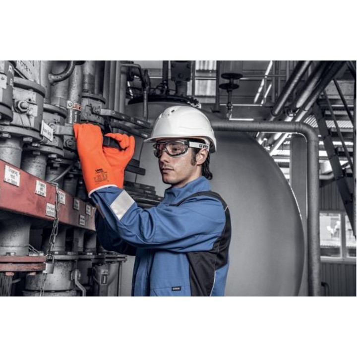 Gant protection chimique polyvalente UCHEM 3500 3121X ACJKLMNOPST UVEX chimie