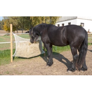 Filet à foin alimentation adaptée maille de 3 X 3 cm cheval