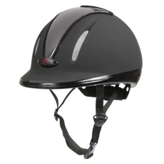 Casque ou bombe d'équitation 3 points CARBONIC