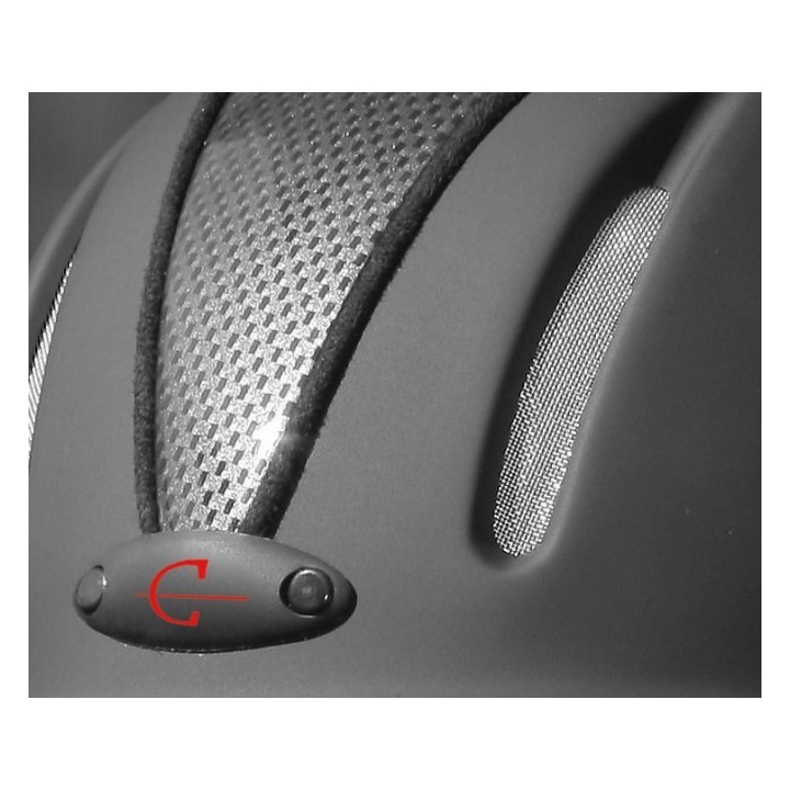 Casque ou bombe d'équitation 3 points CARBONIC éaration