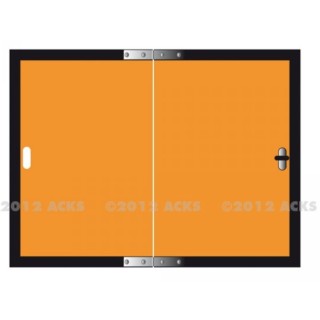 Panneau ADR 300 X 400 orange pliable alu NSB 