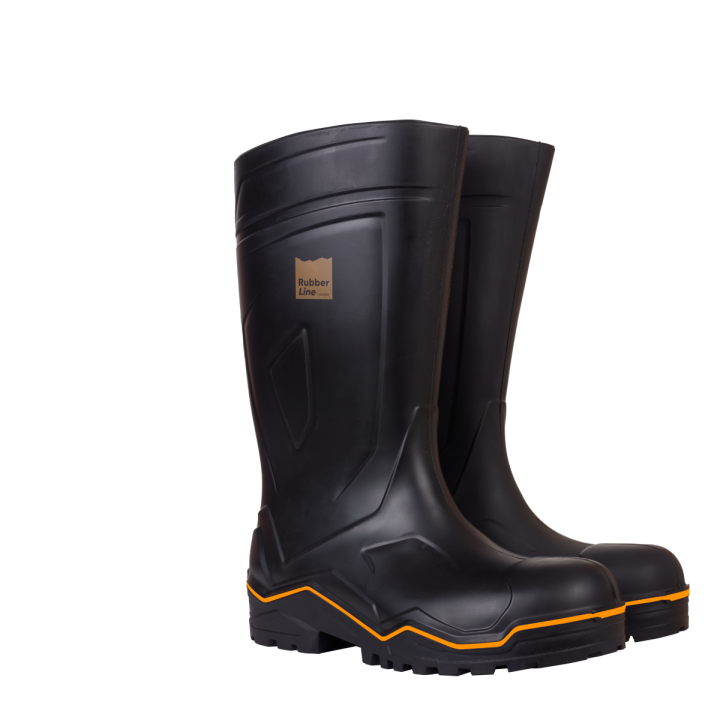 Botte de sécurité nouvelle génération RUBBER S5 noir SOLIDUR