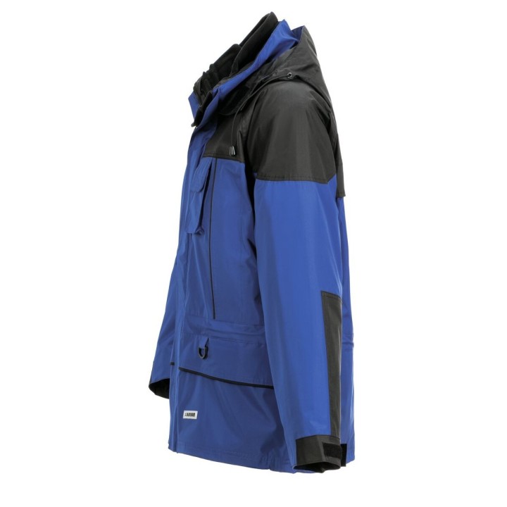 Parka de travail 3 en 1 hiver et mi saison froid et pluie twister bleu profil