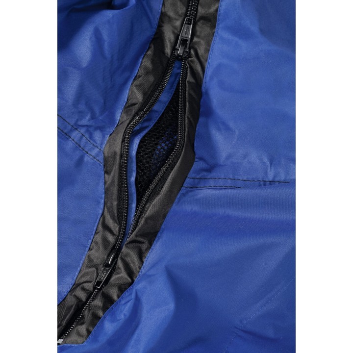 Parka de travail 3 en 1 hiver et mi saison froid et pluie twister bleu aération