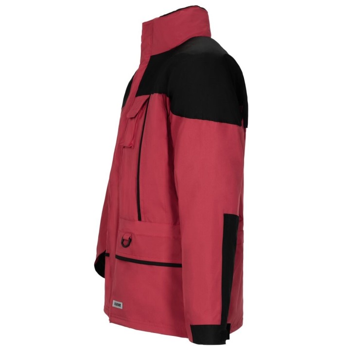 Parka de travail 3 en 1 hiver et mi saison froid et pluie twister rouge profil