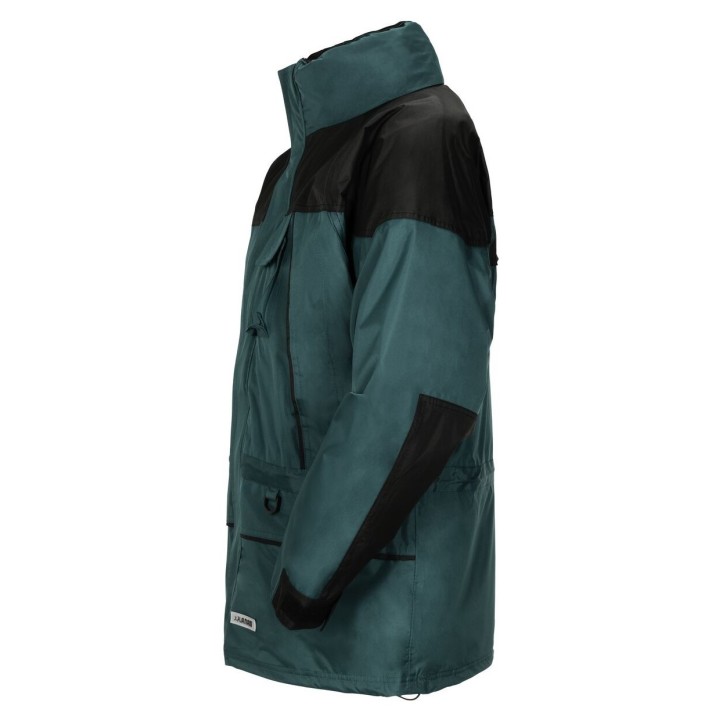 Parka de travail 3 en 1 hiver et mi saison froid et pluie twister verte profil