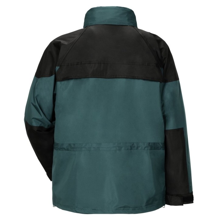 Parka de travail 3 en 1 hiver et mi saison froid et pluie twister verte dos
