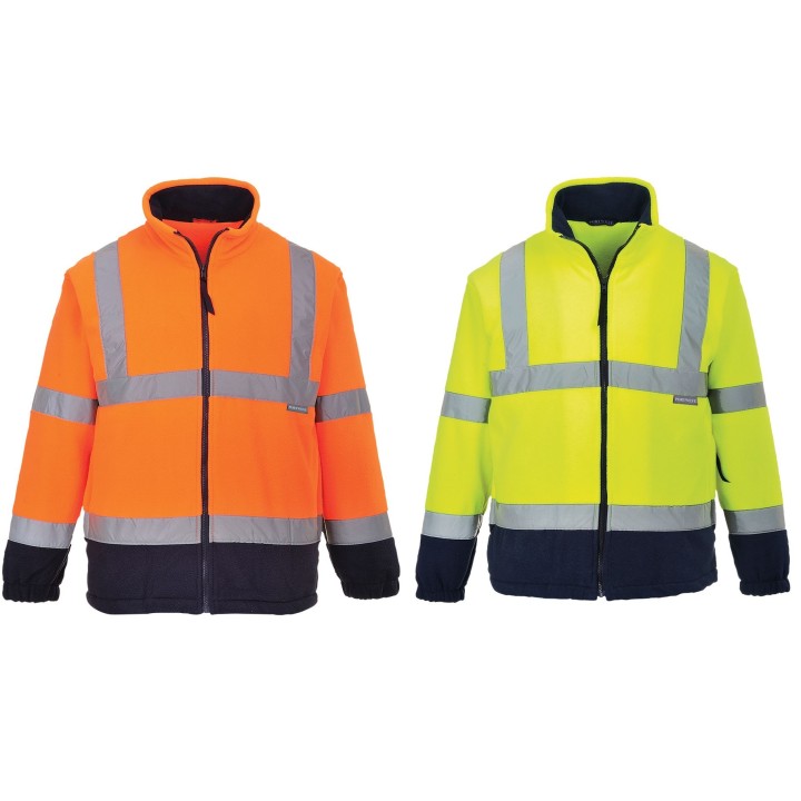 Polaire haute visibilité norme EN 40271 Classe 2 (2 coloris)