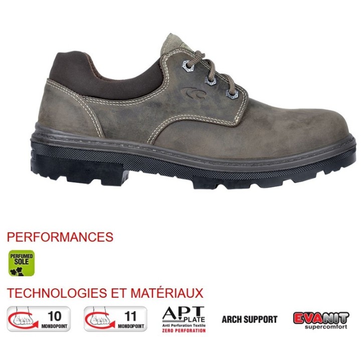 Chaussure sécurité basse nubuck TEX BIS S3 COFRA