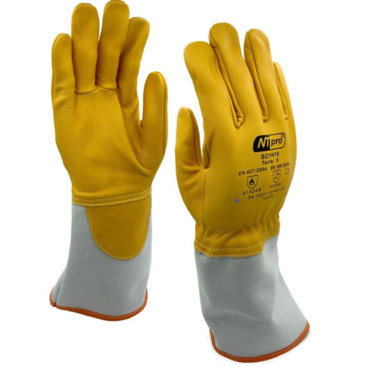 Gant soudeur cuir fin hyper souple TIG NT PRO