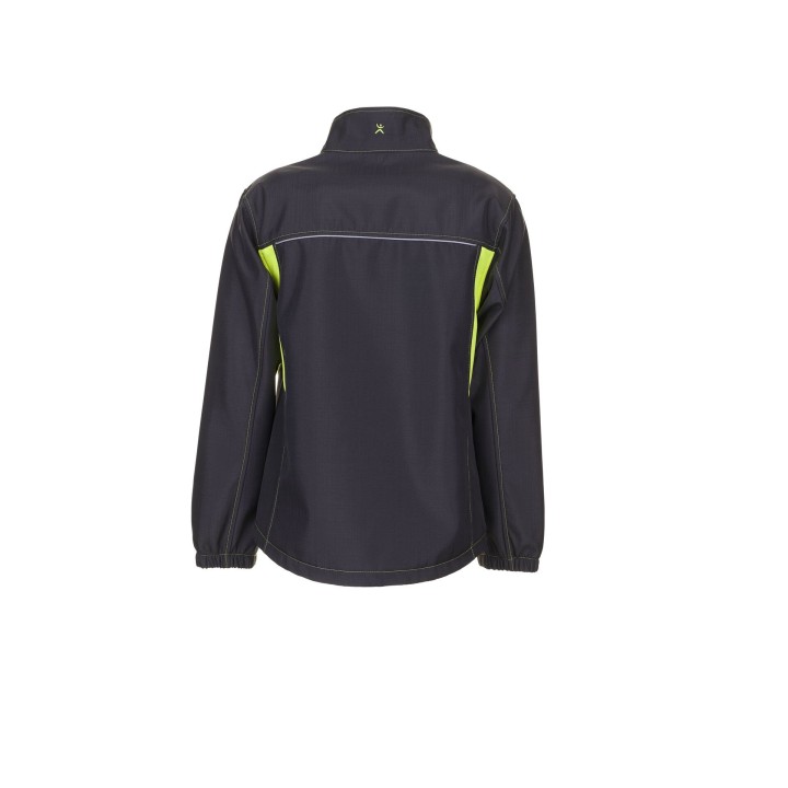 Veste de travail Softshell BASALT NEON PLANAM 6290 anthracite jaune dos